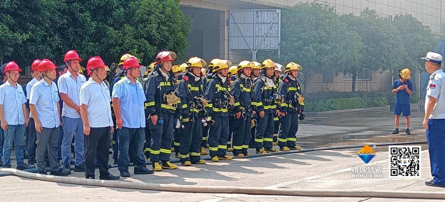 不朽情缘起劲配合消防联合演练，，，，，，，，共筑清静生产防地
